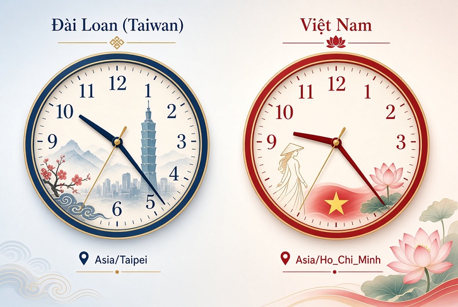 múi giờ đài loan